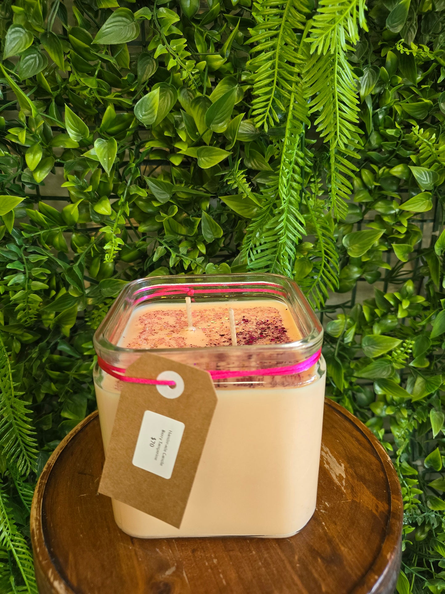 Glass Cube Candles